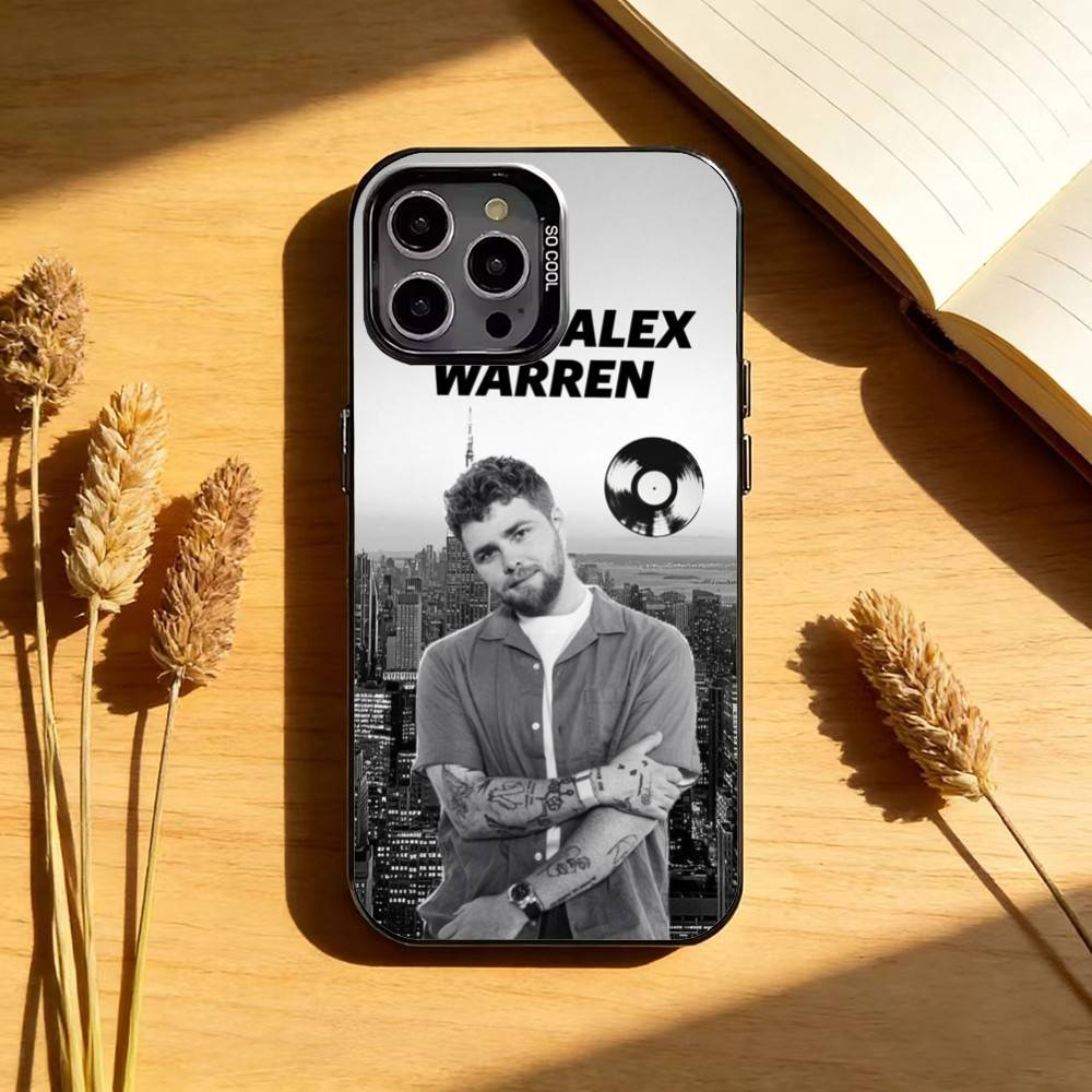 Singer A-Alex W-Warren Phone Case For iPhone17,16,15,14,13,12,11 Plus,Pro Max Black Candy silver phone case iPhone12PRO
