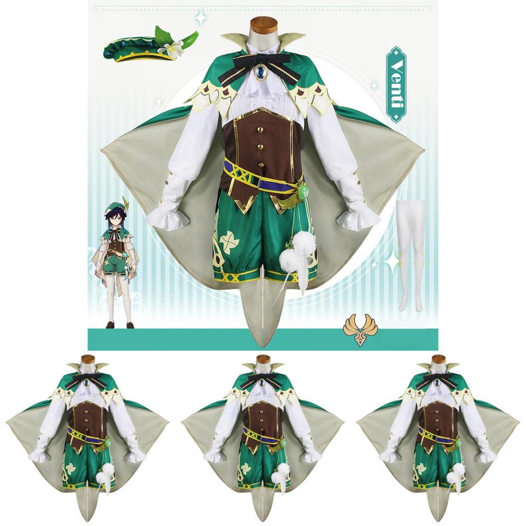 Beautifully Crafted Genshin Impact Venti Costume For Women Perfect For Halloween