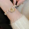 French Retro Baroque Crystal Pearl Bracelet Light Luxury High-end Bracelet White Versatile Jewelry