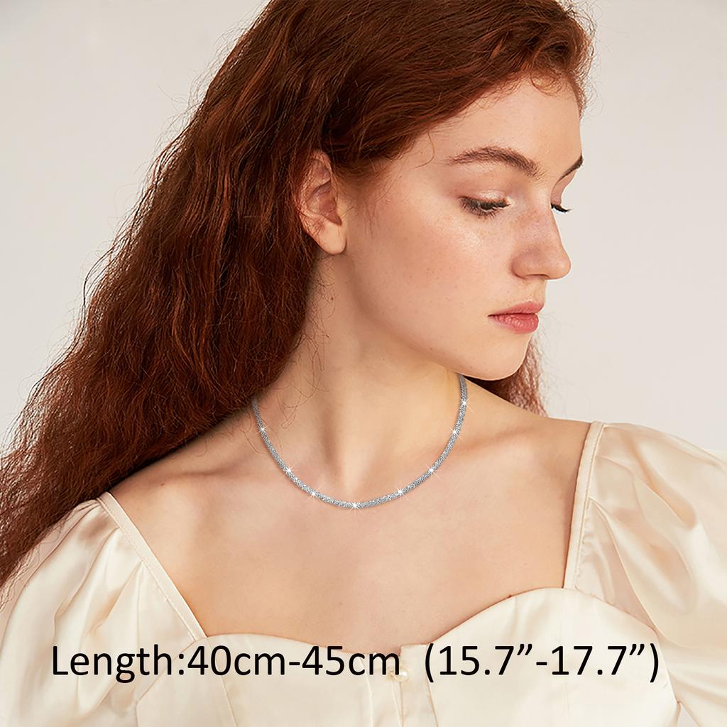 Sparkling Gold Color Anklet Bracelet on Leg for Women, Stainless Steel Chain Anklets Shiny Foot Link Adjsutable Set Jewelry