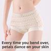 Female Spring and Autumn 10A Pure Cotton Extended Crotch No Trace Small Flat Angle Briefs