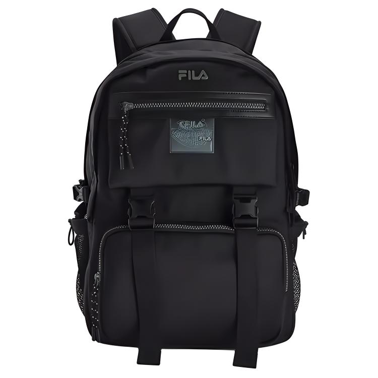 FILA Fashion Large Capacity Sports Fabric Backpack Mini Men backpack Black F13M429102FBK Black,Extra Small