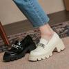 Fashion Luxury Shoes Women Heels Platform Heels Chain Designer Shoes Woman Pumps Black Sneakers Patent Leather Women's Loafers Heel Shoe