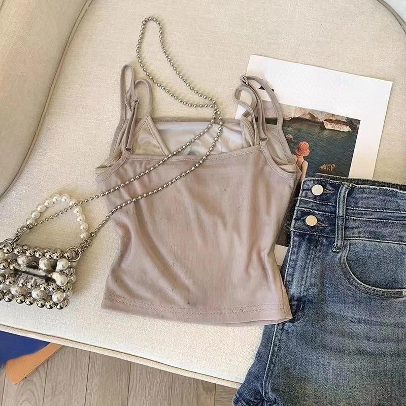 Summer Women Dark Academia Coquette 2000s Estetická Bodycon Košilka Gyaru Falešné dva kusy Crop Tops Žhavé sexy Kpop Kawaii Y2k