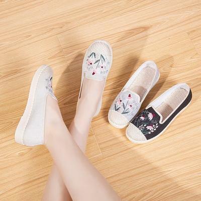 Spring and Autumn New Cloth Shoes Women's Shoes Canvas Shoes Single Shoes Non-slip Soft Sole Comfortable Wear-resistant Shoes