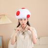 Halloween Red and White Mushroom Headgear Hat, Photo Props, Cartoon Headgear, Photo Props, Performance Props