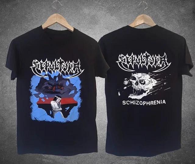 Sepultura Band Schizophrenia Album Black All Size Tee Shirt XL