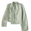 Women's Korean Style Casual Autumn/Spring Suit Jacket – Slimming, Loose Fit, Straight Cut