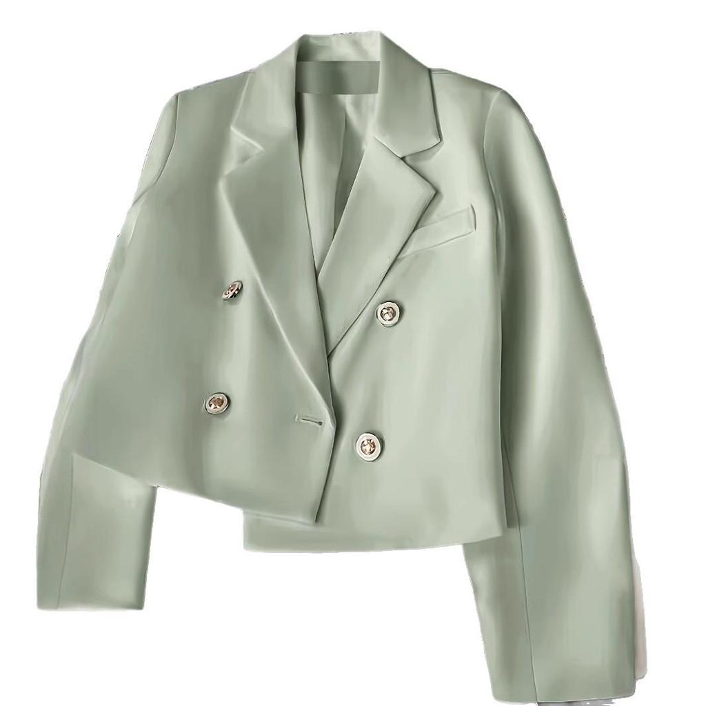 Women's Korean Style Casual Autumn/Spring Suit Jacket – Slimming, Loose Fit, Straight Cut