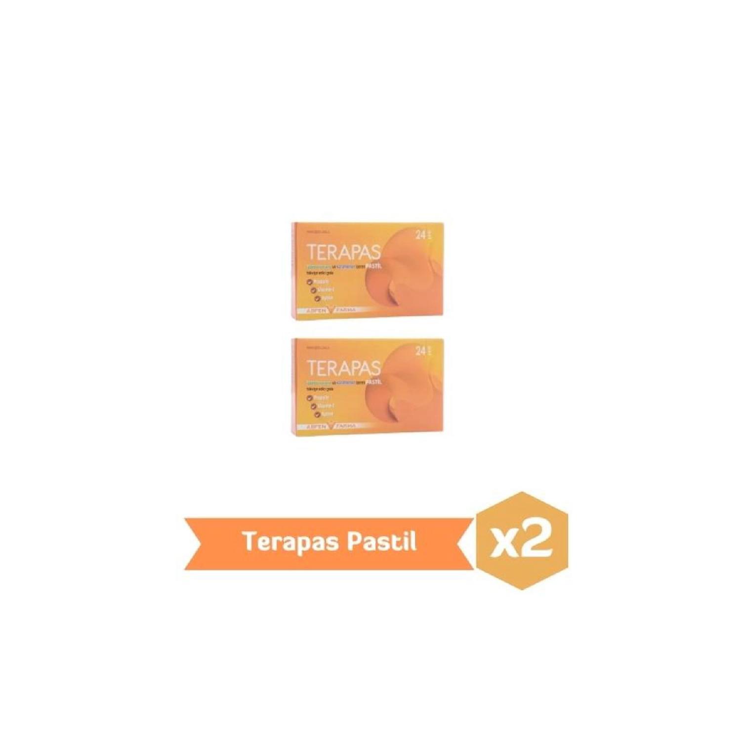 

Therapy Iceland s Moss, Karamrver, Vitamin C And Zinc In Painty 2 Package 24 Pasteilx2