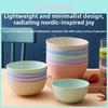 Nordic Kids Dinner Bowl Plastic Unbreakable With Smooth Surface For Childrens Meals