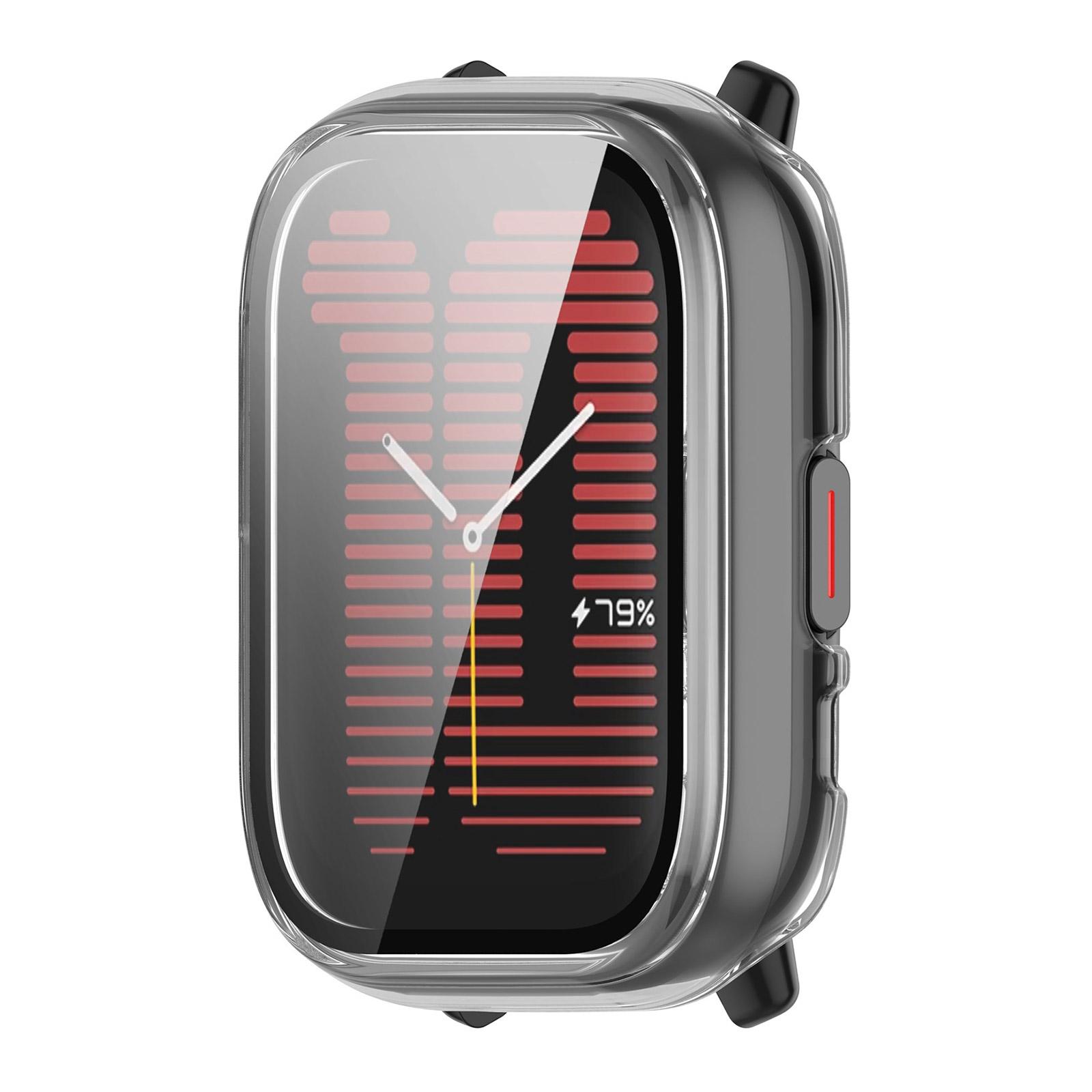 

Стильный чехол из поликарбоната и стекла, защитный чехол с полным покрытием для активных смарт-часов, защищает от пыли и царапин прозрачный