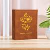 6 Inch 100 Pockets Photo Album Gold Stamped Insert Pocket Design Photo Storage Album Leather Surface Laminated Compatible