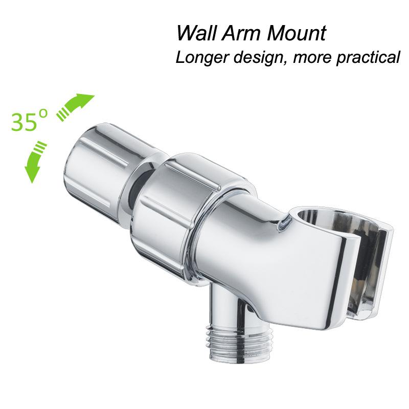 Shower Head Set 7 Functions High Pressure with Handheld Non-Clogging Nozzles Hand Held Shower Head Leakproof Hose and Bracket