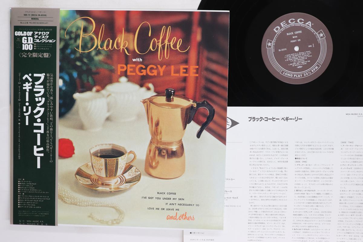 

Виниловая пластинка PEGGY LEE Black Coffee SGD12DL8358 DECCA 1991 Япония Obi Джаз Б/у