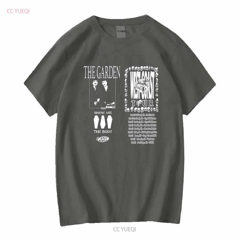 The Garden Band West Coast Tour T Shirt Full Size S 5XL SO725 vintage Washed homme graphic Casual Versatile Slightly