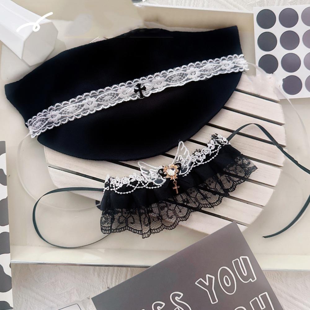 

Nun s Uniform Labubu V2 Doll Clothes Black Set Cotton Doll s Clothes Cotton Doll Accessories 1 set