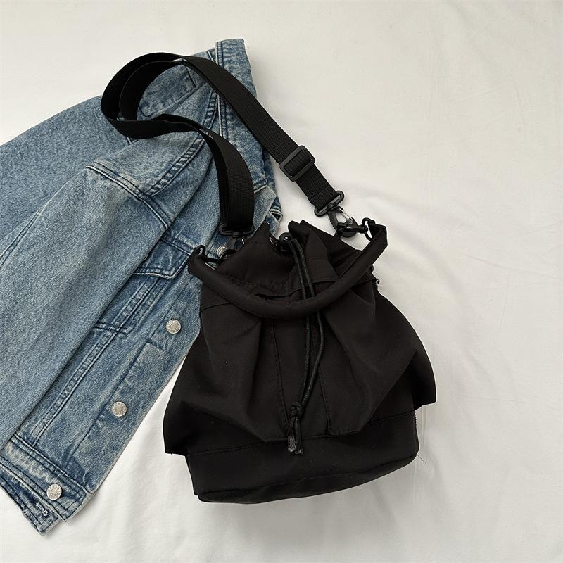 Damen-Handtasche Umhängetasche Oxford-Stoff große Kapazität Handtasche Kordelzug Umhängetasche