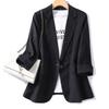 Spring Summer Temperament Versatile Large Size Women's Small Blazer Coat Loose Elegant FemaleThin  Blazer Jacket 5XL