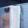 F Shaped Bathroom Glass Door Waterproof Seal Strips Craft of Sturdy Silicone for Leak Prevention and Easy Installation