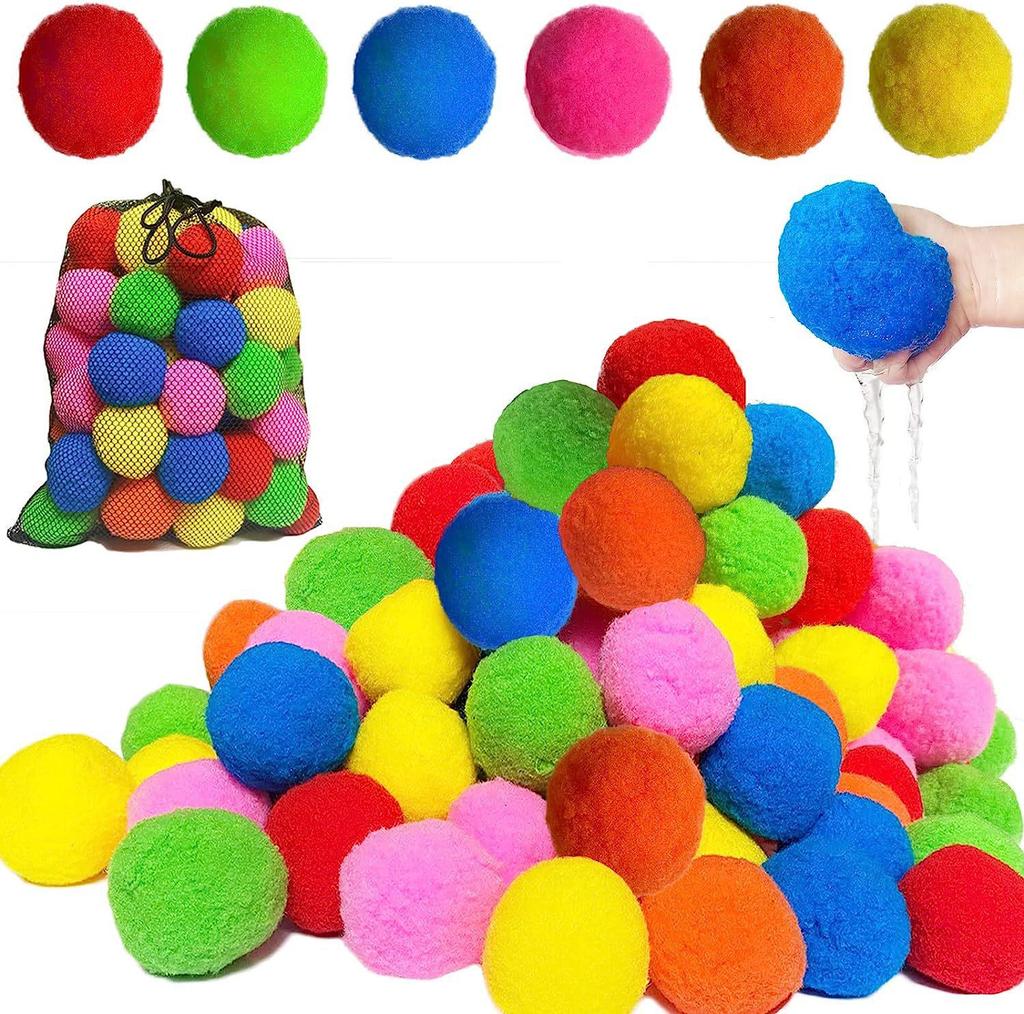 Children's Beach & Water Cotton Ball Toy Set for Parties, Fights, and Decorations