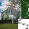 100 Pcs Greenhouse Glass Clips - Stainless Steel Greenhouse Window Clips Glass Panes Fixings Clips