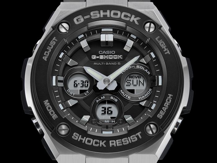 Casio Erkek Paslanmaz Çelik 200M Suya Dayanıklı Analog Darbeye Dayanıklı Kuvars Saat GST-W300-1A