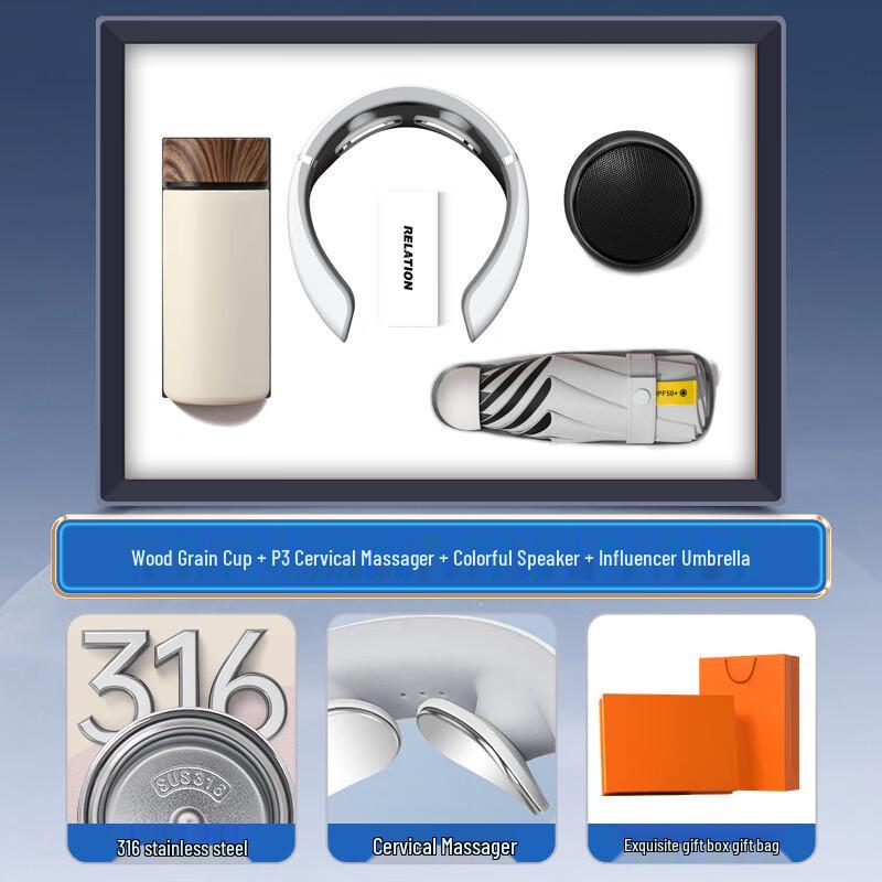 Smart Neck Massager & Multi-Item 4-in-1 Gift Set