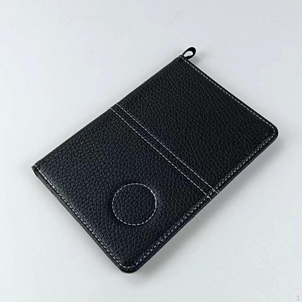 Golf Scorecard Holder Yardage Book Cover Outdoor,Waterproof,PU Leather,Score Protector