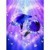 5D DIY Diamond Painting Full Round Animal Dolphin Diamond Embroidery Painting Cross Stitch Kit Home Decoration Rhinestone Gift