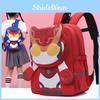Fun And Stylish Childrens Backpack With Cartoon Design In Red Nylon For School And Outdoor Activities