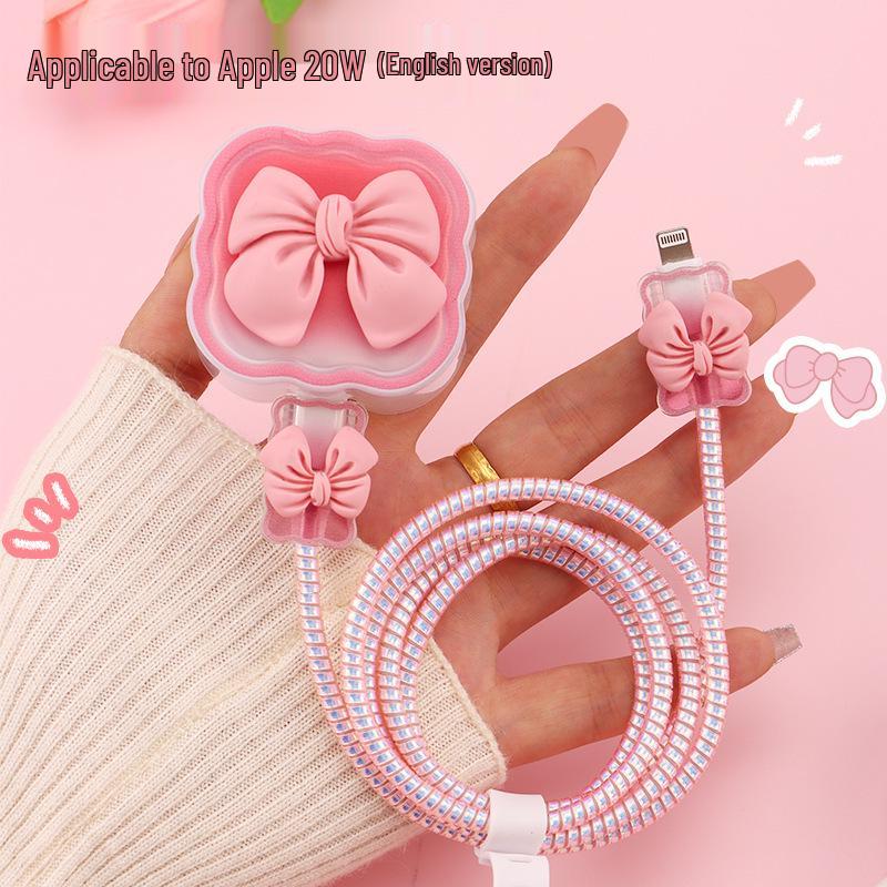 

Apple 16Plus Charger & Soft Case: 15/14 Pro Max/iPad 10 Compatible Cable Protector, 20W