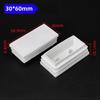 10Pcs High Quality Plastic Furniture Rectangular Pipe Plug White Foot Pad Square Tube Cap Cushion Non-Slip Table Leg Tube Plugs