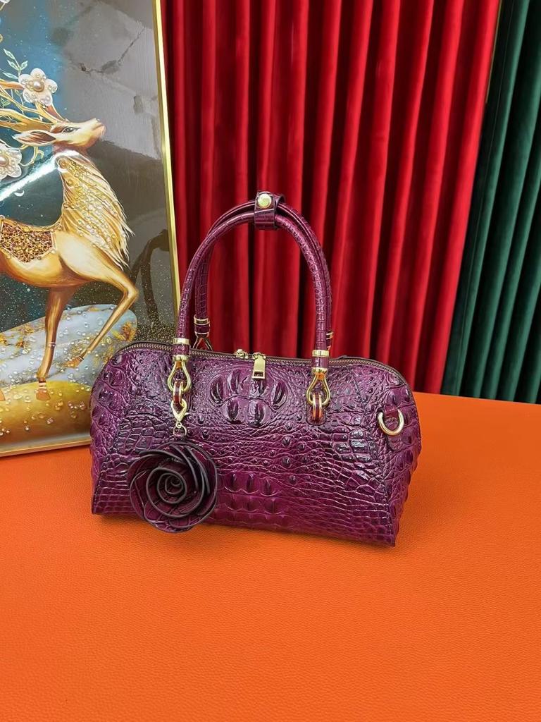 Crocodile Pattern Premium Handbag Women'S Shoulder Messenger Bag Large Capacity Crocodile Pillow Bag