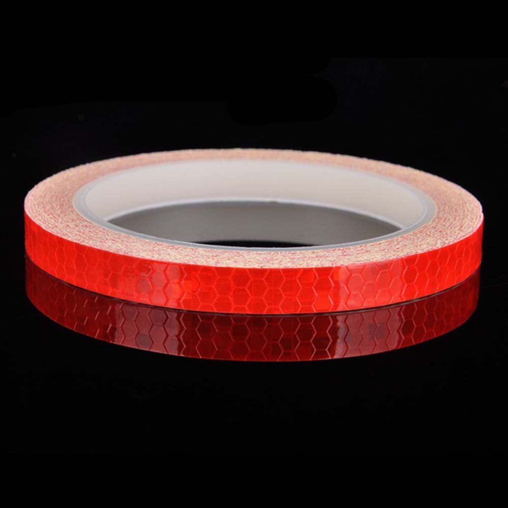 

Светоотражающая велосипедная ПВХ лента для безопасности при езде, предупреждающая наклейка для автомобиля, светоотражающие наклейки, наклейки для мотоцикла красный