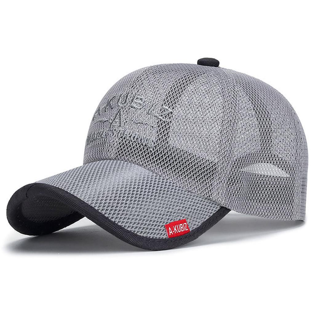 Breathable Mesh Baseball Cap Adjustable Soft Top Summer Sun Protection Hats Outdoor Fishing Camping Hat for Men