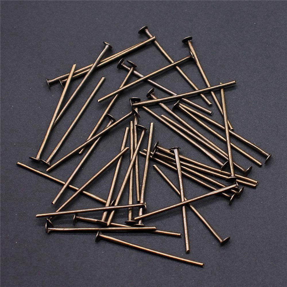 Perlenzubehör Metall-Ösenstifte Schmuckherstellung Zubehör Flachkopf-Stift