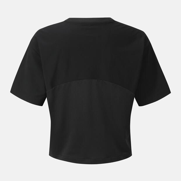 DESCENTE Women'S Running Cooling Crop T-Shirt Black (Sq322Rts75)