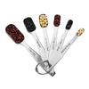 6pcs/set Stainless Steel Metal Measuring Spoons for Dry or Liquid, Fits In Spice Jar Square Flat Tail Spoon Kitchen Tool Baking Set Seasoning Spoon