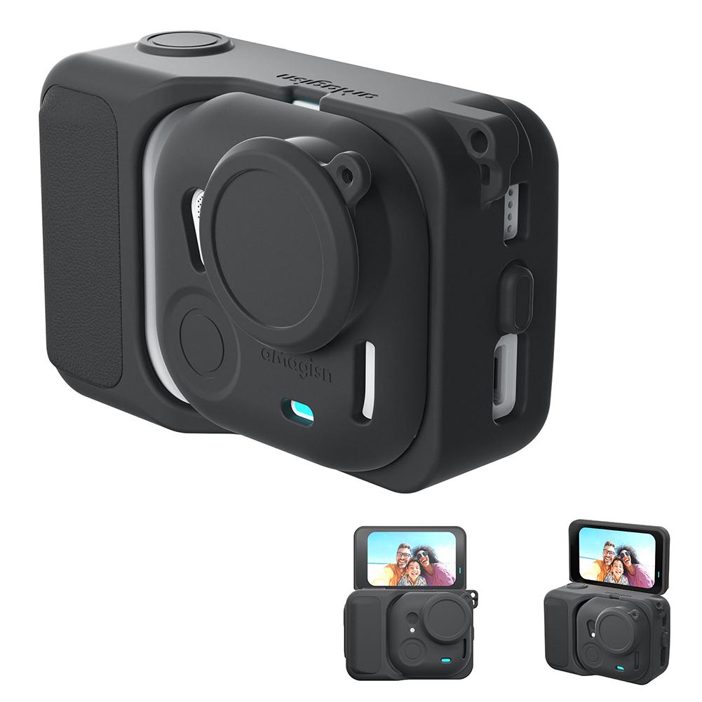 Silicone Protective Case For Insta360 GO Ultra Anti Scratch Lens Screen Protector With Anti-lossing Rope Camera Accessories