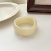 Ombre Resin Bangle: Wide Irregular Design, Vintage Minimalist Style