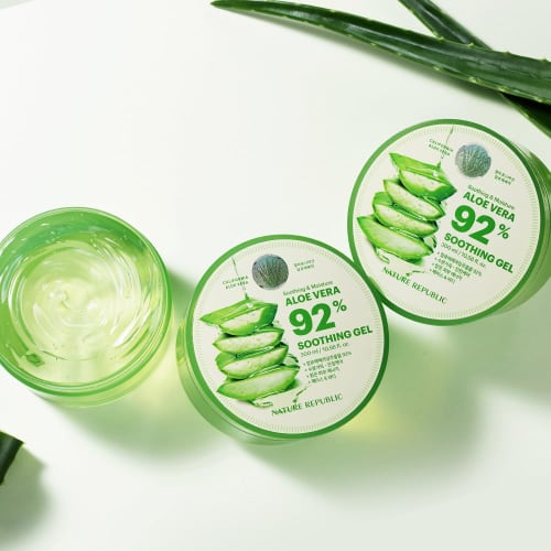 NATURE REPUBLIC Moisturizing Aloe Soothing Gel 92% (3 pieces)