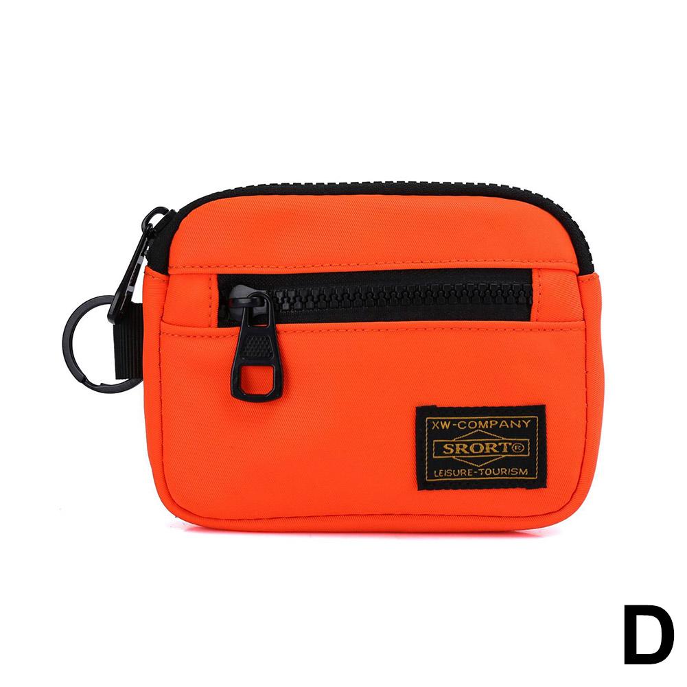 Oxford Cloth Coin Purse Portable Small Card Bag Casual Retro Canvas Zipper Key Holder Trend Youth Fashionable Oxford Cloth Purse
