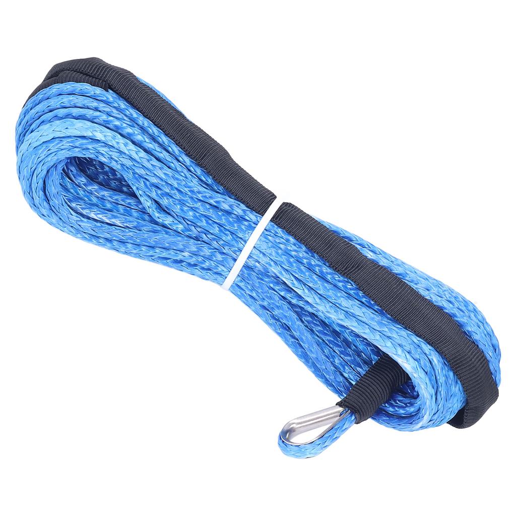 Trailer Winch Rope 6mmx15m  1 4inx50ft Nylon Blue Wear Resistant Replacement for ARB SUVs Trucks UTVs