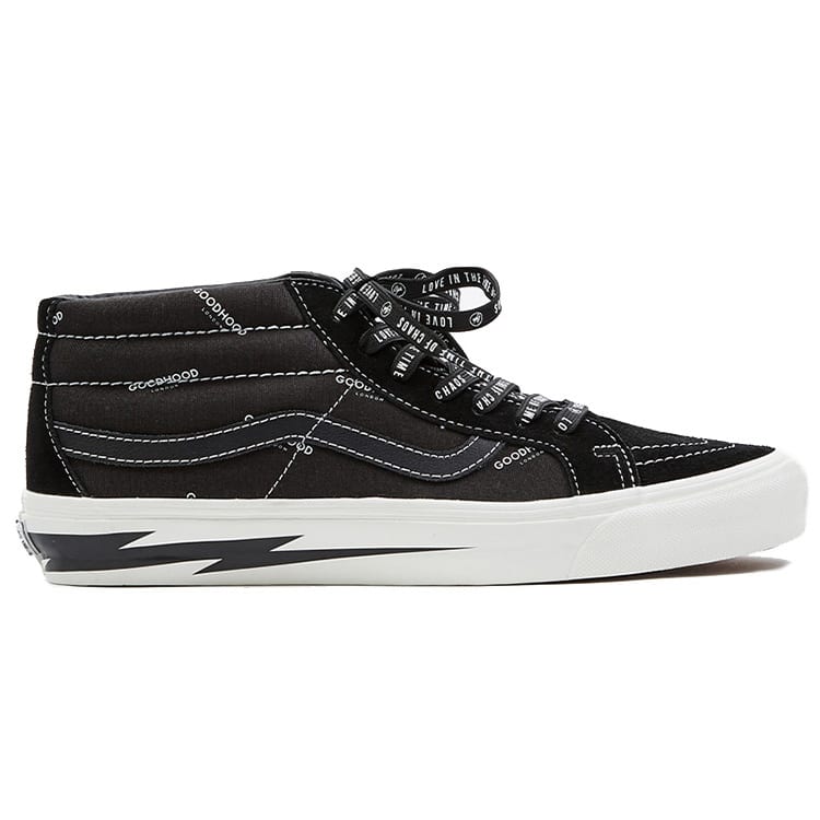 Vans Goodhood X Vault Og Sk8 Mid Lx Retro Sneakers 'Black White' VN0A3ZCDRJZ