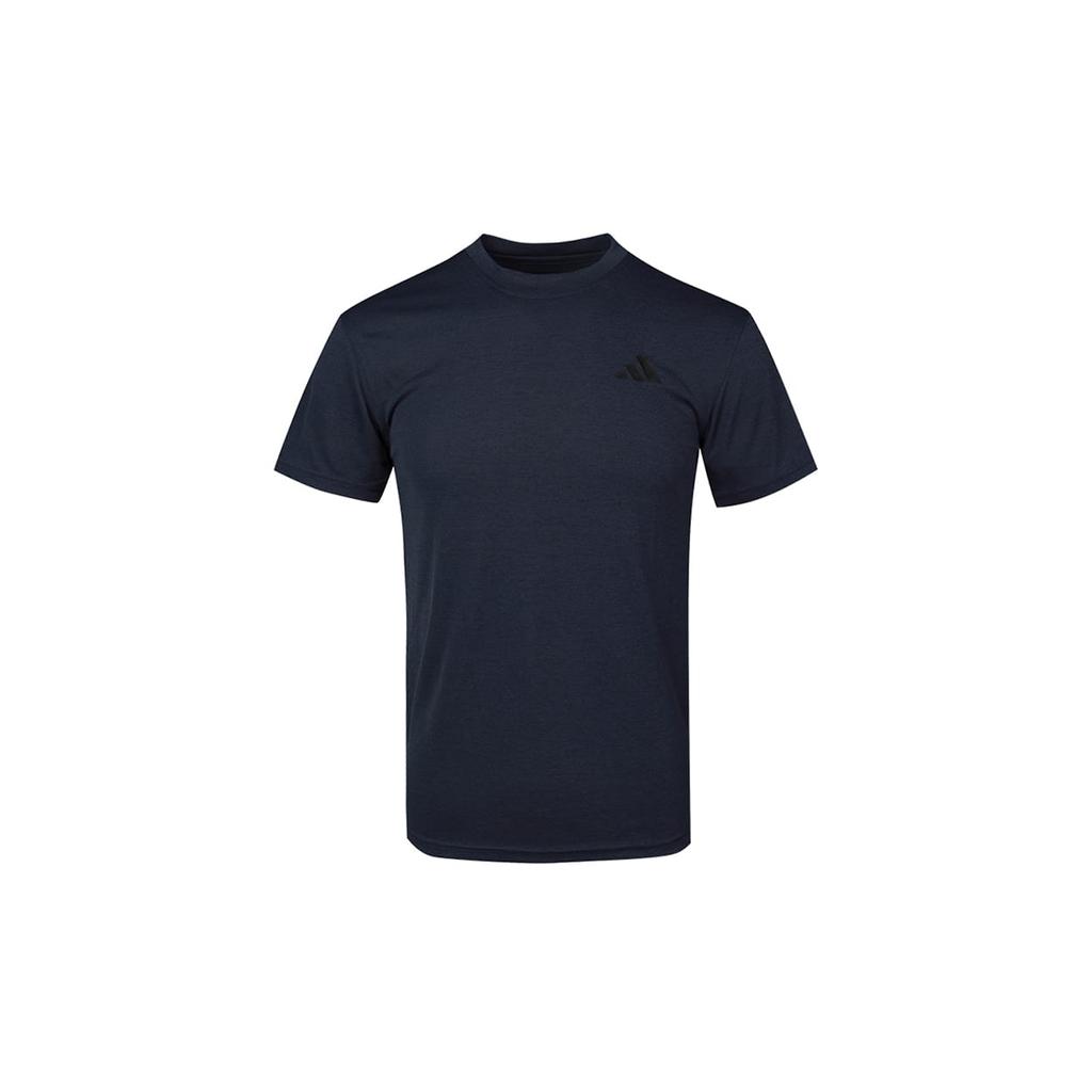 adidas T Shirts Men's Blue Crew Neck Moderate Straight Fit GR7101