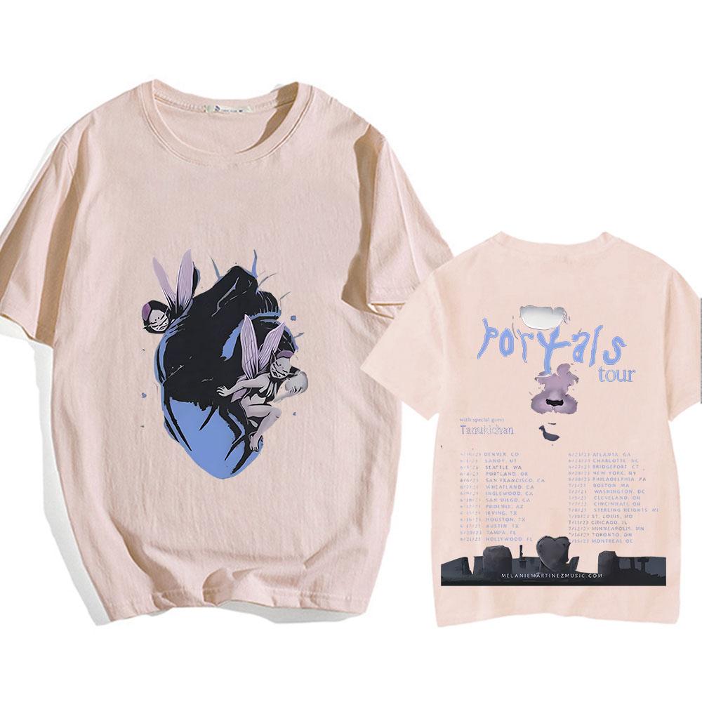 Japanese Anime Melanie Martinez Portals Tour T Shirt Summer Casual Tee-shirt Ropa Mujer Kawaii Comic Tees Unisex Pop Cotton Tees