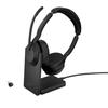 GN Jabra Jabra Evolve2 55 MS Stereo - Zestaw słuchawkowy - Nauszny - Bluetooth - bezprzewodowy - aktywna redukcja szumów - USB-C -