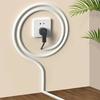 1M/roll Flexible Cord Management Channel,Invisible Decorative Wire Cover, Anti-Step Protector, Adhesive Cable Raceway with Cap