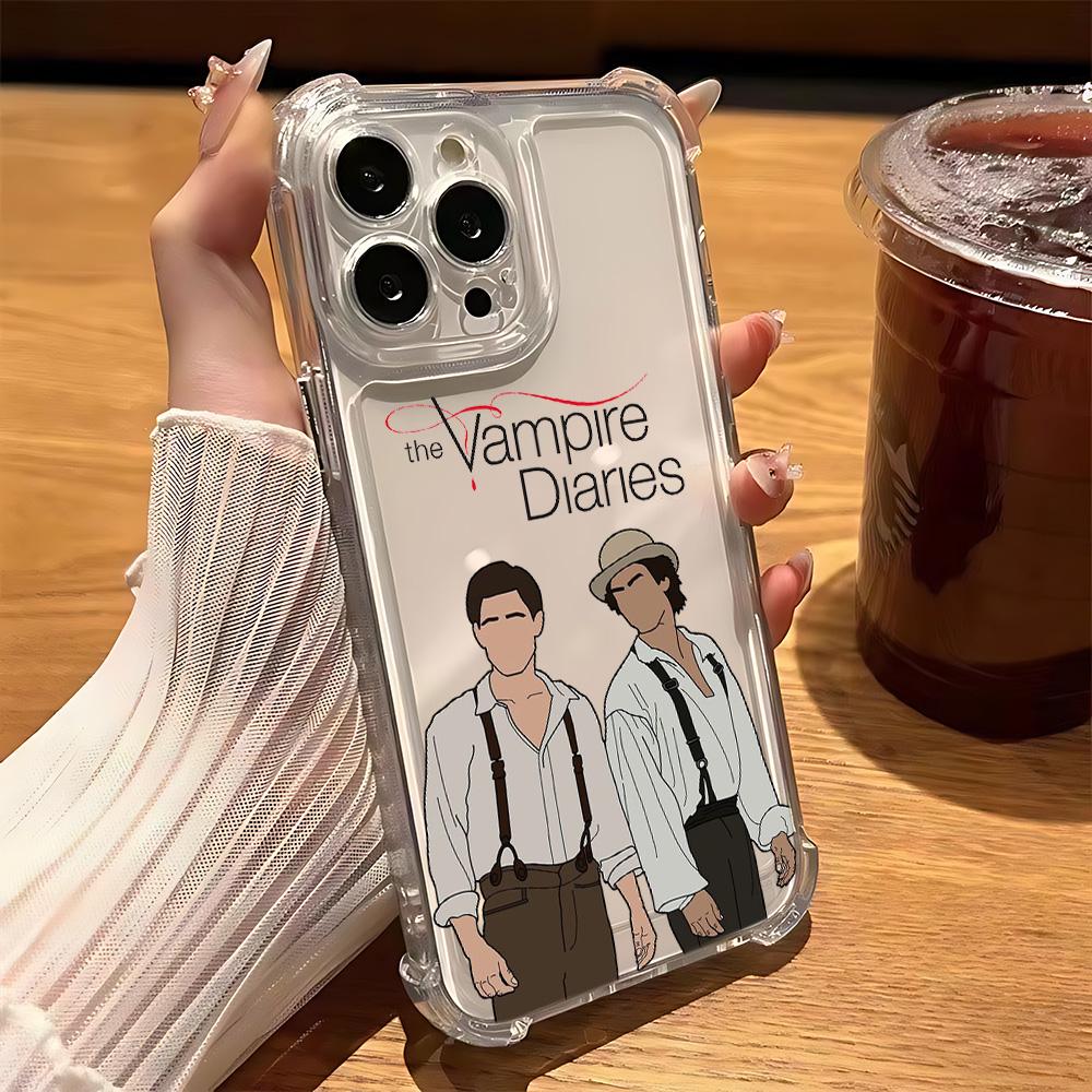 

Горячий Чехол для Телефона The V-Vampires D-Diaries для IPhone 16 15 14 13 12 11 Mini Pro Max X XR XSMax Plus Ударопрочный Прозрачный Чехол iPhone 12 Mini